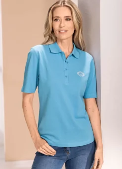 Discount Poloshirt, 1/2-lange Ärmel Damen Kurzarm