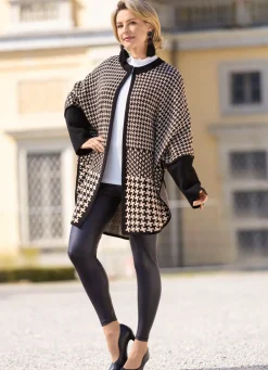 Hot Poncho in offener Form Damen Strickjacken