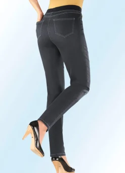 Damen Mona Schlupfhosen|Lange Hosen<Power-Stretch-Jeans in Schlupfform