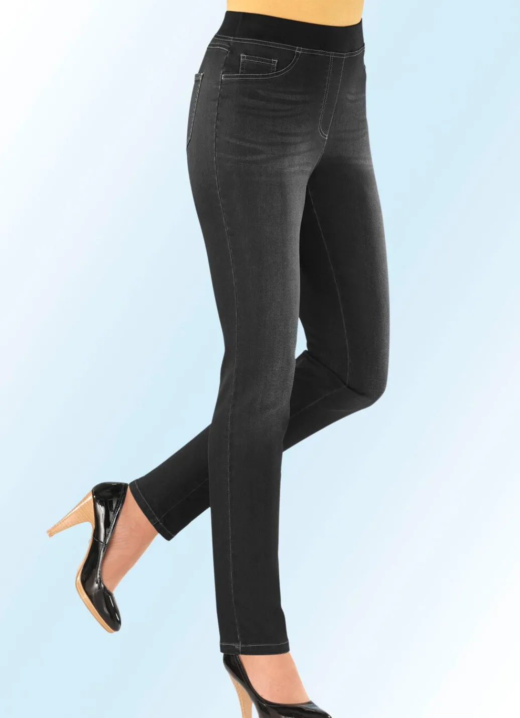 Damen Mona Schlupfhosen|Lange Hosen<Power-Stretch-Jeans in Schlupfform