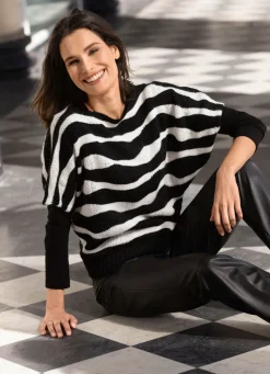New Pulli mit Alpaka Damen Pullunder|Pullover