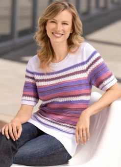 Damen Mona Pullover<Pulli mit Effektgarn