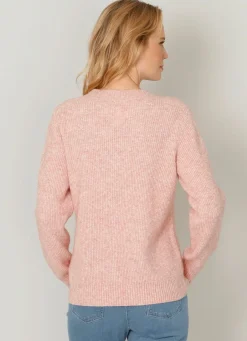 Damen Mona Pullover|Basics<Pullover aus Effektgarn