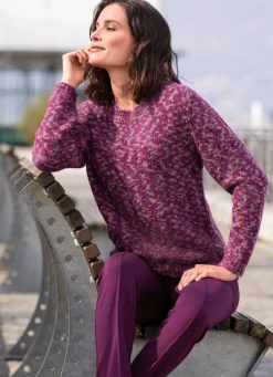 Damen Mona Pullover<Pullover aus hochwertigem Bouclégarn