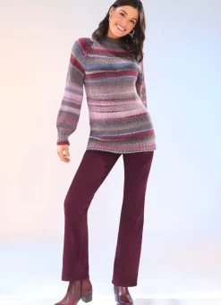 Damen Mona Pullover<Pullover aus hochwertigem Multicolorgarn mit Schurwolle