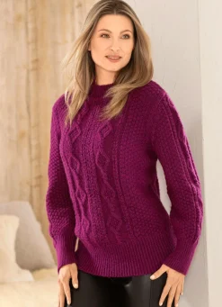Damen Mona Pullover|Basics<Pullover aus Melangegarn