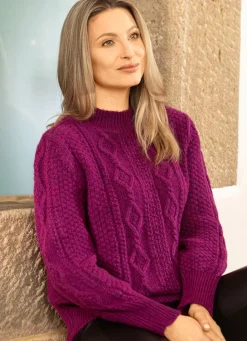 Damen Mona Pullover|Basics<Pullover aus Melangegarn