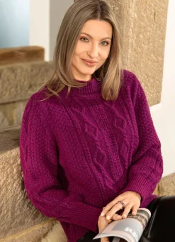 Damen Mona Pullover|Basics<Pullover aus Melangegarn
