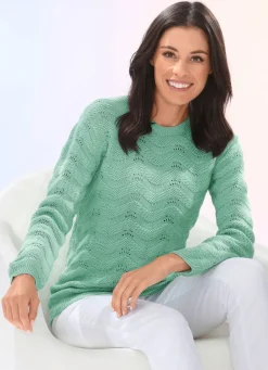 Damen Mona Pullover|Basics<Pullover im Mustermix