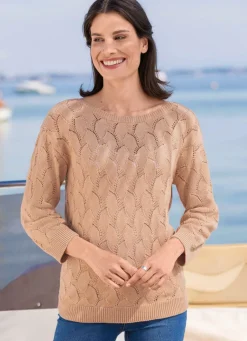 Damen Mona Basics|Pullover<Pullover in aufwendigem Mustermix
