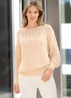Damen Mona Pullover|Basics<Pullover in aufwendigem Mustermix