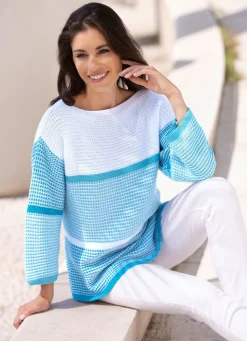Damen Mona Pullover<Pullover in Color-Blocking