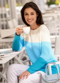 Damen Mona Pullover<Pullover in Color-Blocking