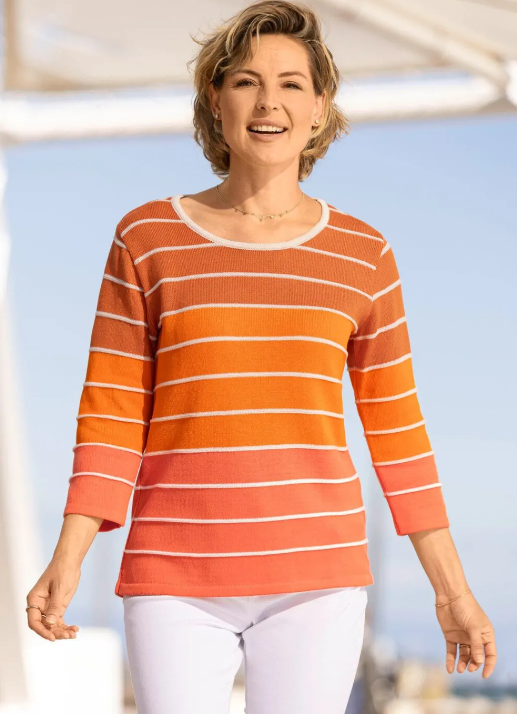 Damen Mona Pullover<Pullover in Farbverlauf