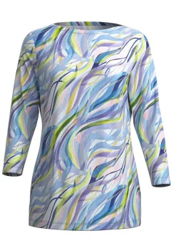Damen Mona Pullover<Pullover in Feinstrick mit Alloverdruck