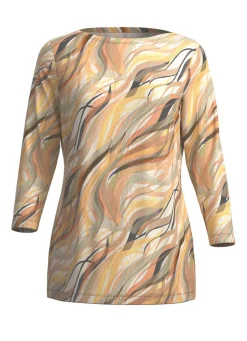 Damen Mona Pullover<Pullover in Feinstrick mit Alloverdruck