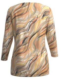 Damen Mona Pullover<Pullover in Feinstrick mit Alloverdruck