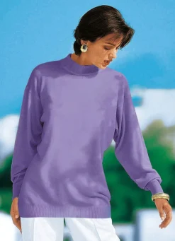 Damen Mona Pullover|Basics<Pullover in Feinstrick mit Schurwolle