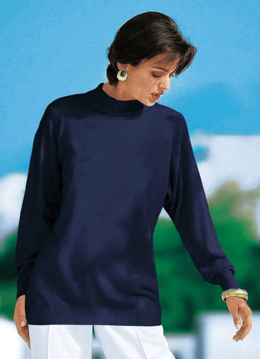 Damen Mona Pullover|Basics<Pullover in Feinstrick mit Schurwolle