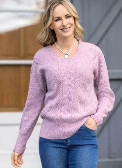 Damen Mona Pullover|Basics<Pullover in flauschiger Qualität