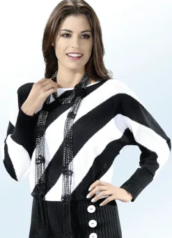 Damen Mona Pullover<Pullover in Fledermausform