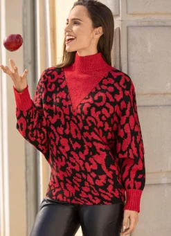 Damen Mona Pullover<Pullover in Fledermausform