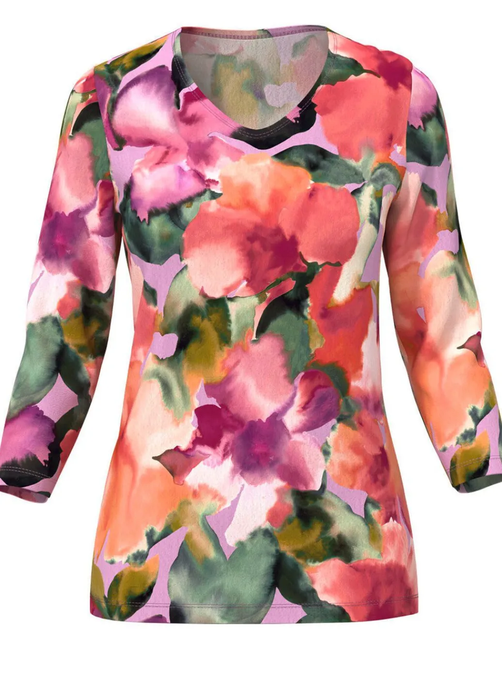 Damen Mona Abendmode|Pullover<Pullover in floralem Feinstrick