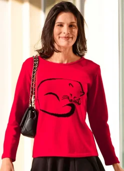 Damen Mona Pullover<Pullover in Garnmix