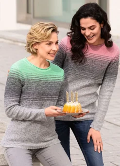 Damen Mona Pullover<Pullover in Garnmix