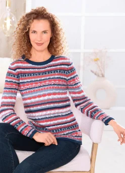 Damen Mona Pullover<Pullover in Garnmix