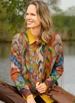 Damen Mona Pullover<Pullover in Grafikdessin