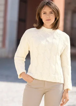 Damen Mona Basics|Pullover<Pullover in Grobstrick