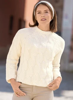 Damen Mona Basics|Pullover<Pullover in Grobstrick