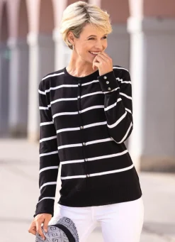 Damen Mona Pullover<Pullover in Jackenoptik
