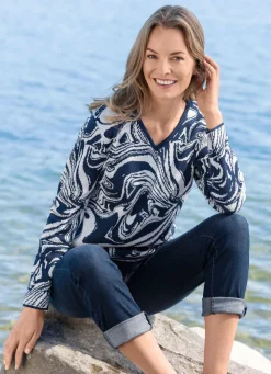 Damen Mona Pullover<Pullover in Jacquard-Dessin