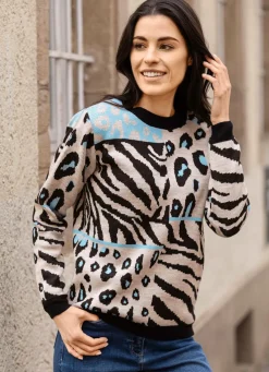 Damen Mona Pullover<Pullover in Jacquard-Dessin