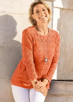 Damen Mona Pullover|Basics<Pullover in Mustermix