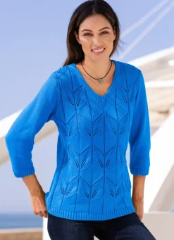 Damen Mona Basics|Pullover<Pullover in Mustermix