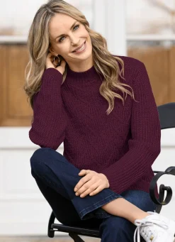 Damen Mona Basics|Pullover<Pullover in Perlfang