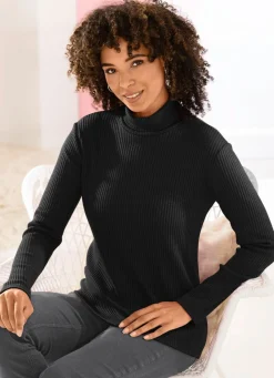 Damen Mona Pullover|Basics<Pullover in Rippenstrick