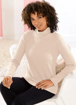 Damen Mona Pullover|Basics<Pullover in Rippenstrick