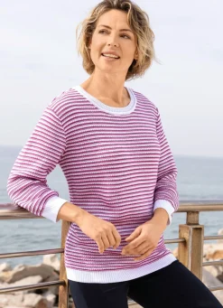 Damen Mona Pullover<Pullover in Strickmix