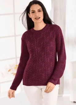 Damen Mona Pullover|Basics<Pullover in Strickmix