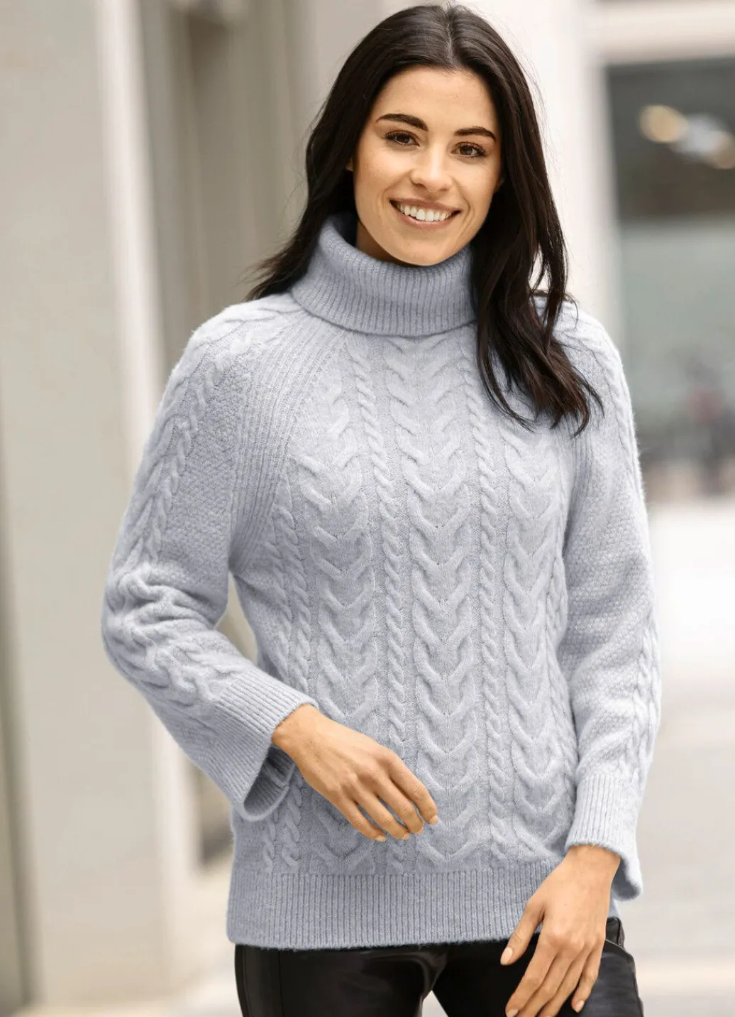Damen Mona Pullover|Basics<Pullover in Strukturmix