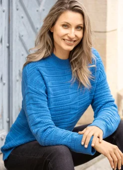 Damen Mona Pullover|Basics<Pullover in Strukturmix