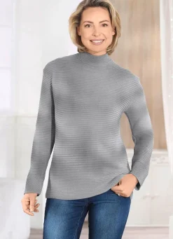 Damen Mona Basics|Pullover<Pullover in Strukturmix