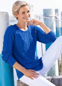 Damen Mona Pullover|Basics<Pullover in Strukturmustermix