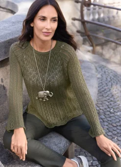 Damen Mona Pullover|Basics<Pullover in tollem Mustermix