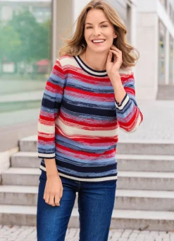 Damen Mona Pullover<Pullover in tollem Ringeldessin