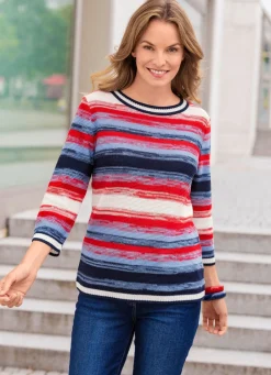 Damen Mona Pullover<Pullover in tollem Ringeldessin
